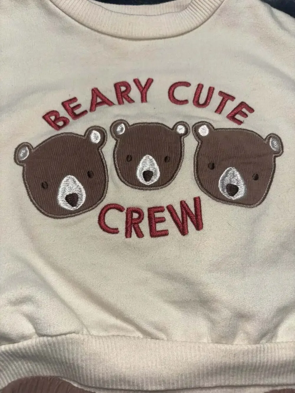 Rugged Bear Toddler Boys Beary Cute Crew Sweatshirt Corduroy Jogger 2pc Set 12M